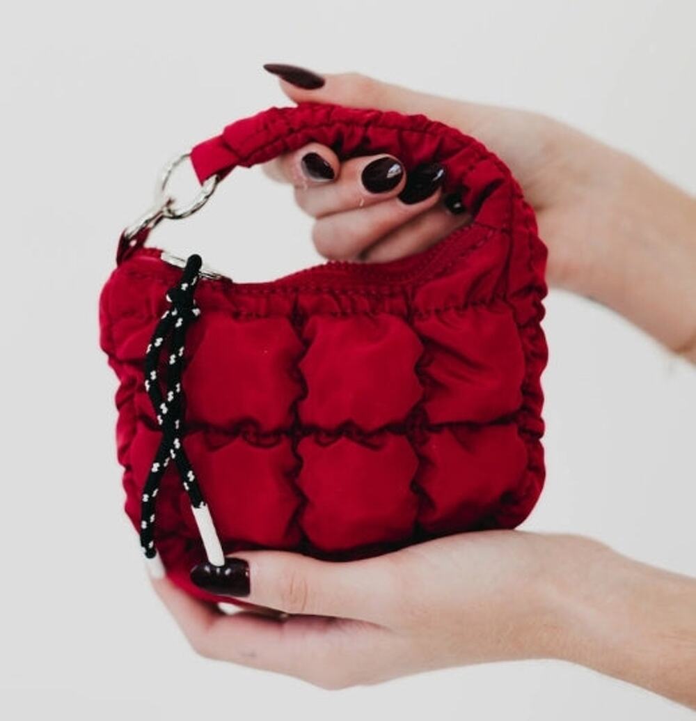 Rylyn Mini Puffer Bag Charm – Red